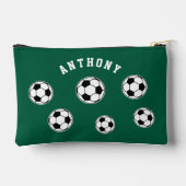 Voetbal Groen Gepersonaliseerde Kinder Terug naar  Etui (Achterkant)