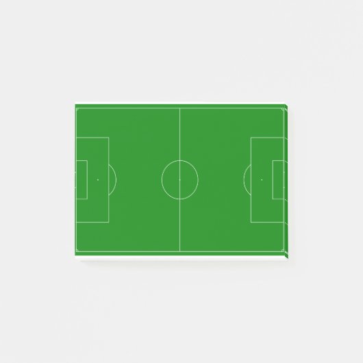 Voetbal groen post-it® notes (Voorkant)
