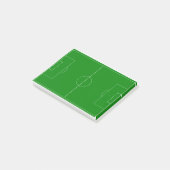 Voetbal groen post-it® notes (Schuin)