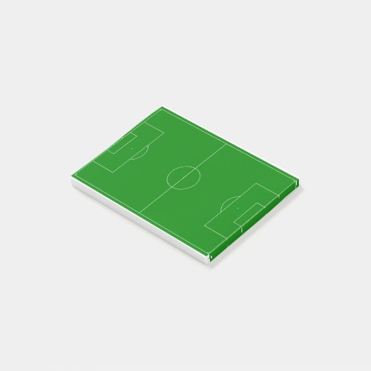 Voetbal groen post-it® notes (Schuin)