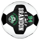 Voetbal - Groen, Zwart en wit Voetbal (Gedraaid)