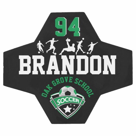 Voetbal - Groen, Zwart en wit Voetbal (Enkel)