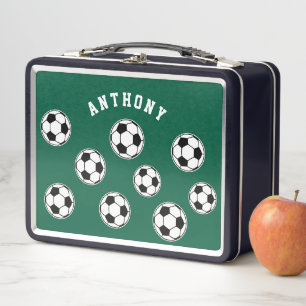 Voetbal groene gepersonaliseerde kinderen terug na