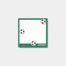 Voetbal groene gepersonaliseerde kinderen terug na