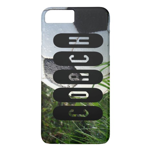 Voetbal Groene gras Coach-tekst Case-Mate iPhone Case (Achterkant)