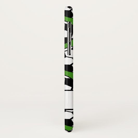 voetbal Groene Sportpatroon Case-Mate iPhone Case (Achterkant/links)