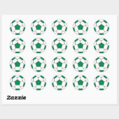 Voetbal Groene Sticker (Vel)