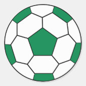 Voetbal Groene Sticker (Voorkant)