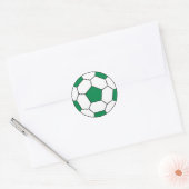 Voetbal Groene Sticker (Envelop)