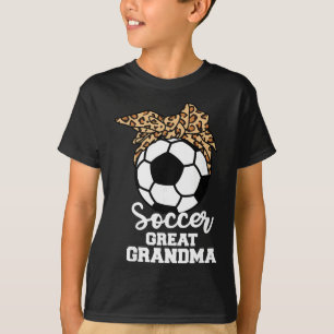 Voetbal Grootmoeder Grappige Voetbalspeler Luipaar T-shirt