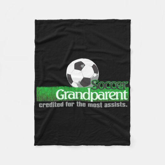 Voetbal Grootouder Gecrediteerd Voor De Meeste Ist Fleece Deken (Voorkant)