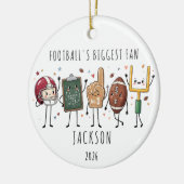 Voetbal grootste fan kids ornament (Links)