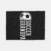 Voetbal Grootvader Grootvader Fleece Deken (Voorkant (Horizontaal))