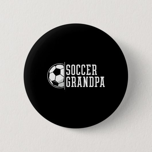 Voetbal Grootvader Grootvader Ronde Button 5,7 Cm (Voorkant)