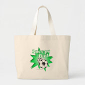 Voetbal Grote Tote Bag (Voorkant)