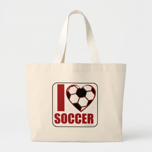 Voetbal Grote Tote Bag (Voorkant)