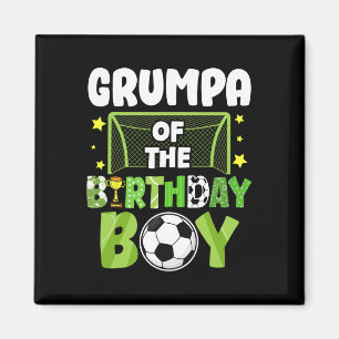 Voetbal Grumpa Verjaardag Jongen Feest Voetbal Fam Magneet
