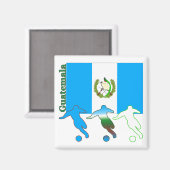 Voetbal Guatemala Magneet (Voorkant / Achterkant)