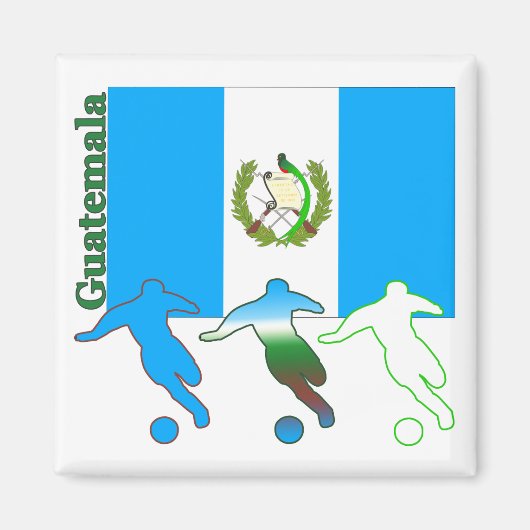 Voetbal Guatemala Magneet (Voorkant)