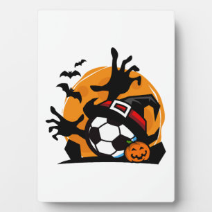 Voetbal Halloween Nacht Fotoplaat
