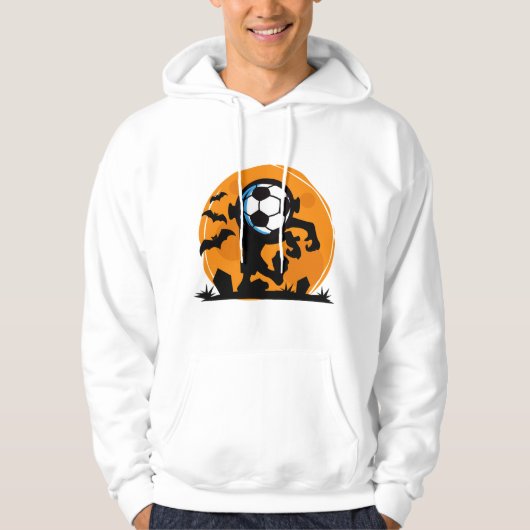 Voetbal Halloween Nacht Hoodie (Voorkant)