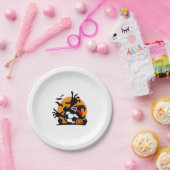 Voetbal Halloween nacht Papieren Bordje (Feest)