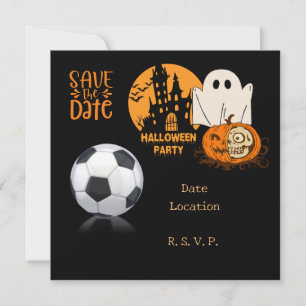 Voetbal halloween voor speler kaart