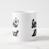 Voetbal halve tekst Giant Coffee Mok (Voorkant)