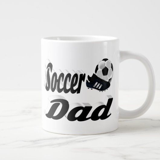 Voetbal halve tekst Giant Coffee Mok (Rechts)