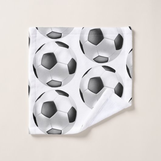 Voetbal handdoekset bad handdoek (Wasdoekje)