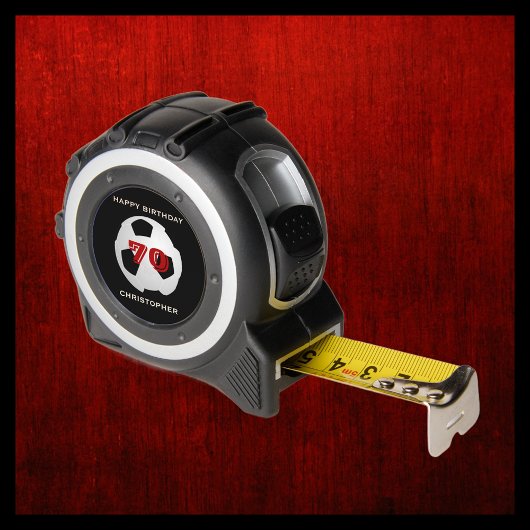 Voetbal Happy Birthday Alle leeftijden naam, Gift Rolmaat