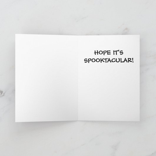 Voetbal Happy Halloween Kaart (Binnen)