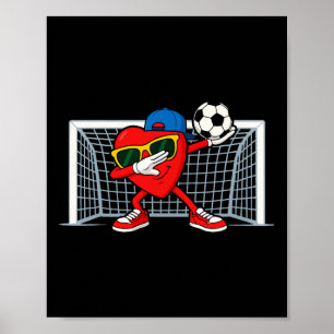 Voetbal Hart Doelman Voetbal Liefhebber Jongens Va Poster