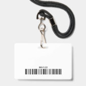 Voetbal Hart Foto Logo Barcode Sjabloon Coach Badge (Achterkant met lanyard)