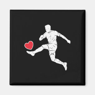 Voetbal Hart Grafisch Voetbal Speler Aanvaller Pio Magneet
