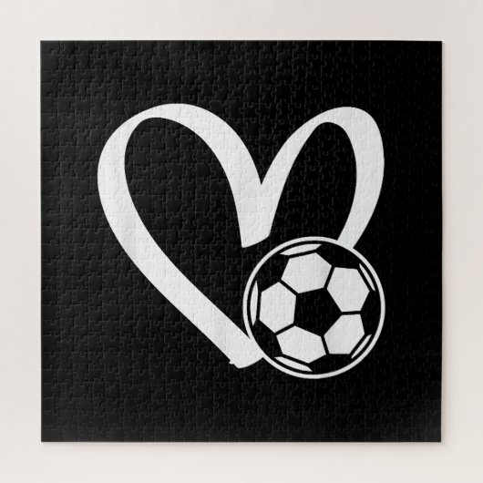 Voetbal Hart Legpuzzel (Verticaal)