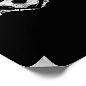 Voetbal Hart Skelet Hand Halloween Kostuum Poster (Hoek)