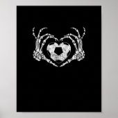 Voetbal Hart Skelet Hand Halloween Kostuum Poster (Voorkant)