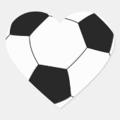 Voetbal Hart Sticker (Voorkant)