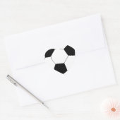 Voetbal Hart Sticker (Envelop)