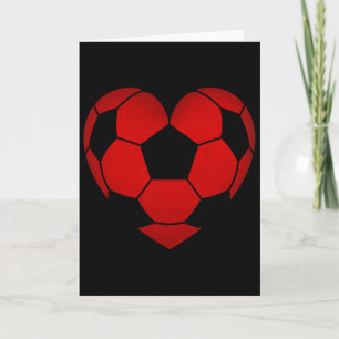Voetbal Hart Valentijnsdag Voor Jongens Meisjes Ki Kaart