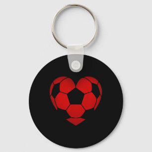 Voetbal Hart Valentijnsdag Voor Jongens Meisjes Ki Sleutelhanger