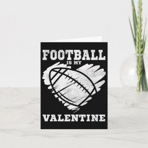 Voetbal Hart Vintage Valentijnsdag Shirt Voor K Kaart