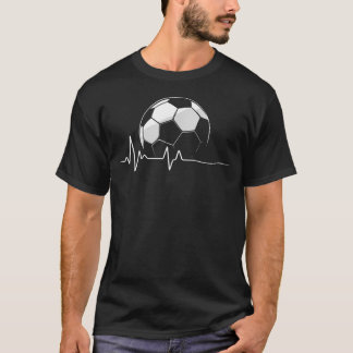 Voetbal Hartslag Mannen Jongens Voetbal Mannen T-shirt