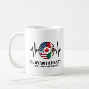 Voetbal Hartslag USA Canada Mexico 2026 Koffiemok
