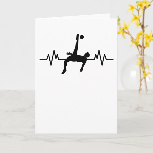 Voetbal Hartslag voetbal team sport voetbal Cadeau Kaart (Gele Bloem)