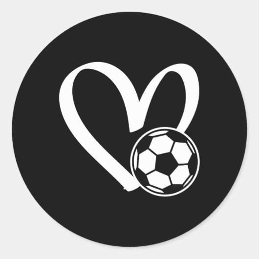Voetbal He Ronde Sticker (Voorkant)