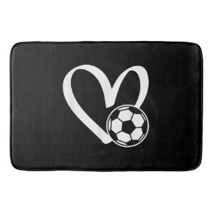 Voetbal Heart Badmat