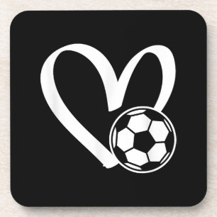 Voetbal Heart Bier Onderzetter