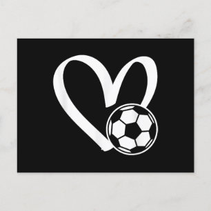 Voetbal Heart Briefkaart
